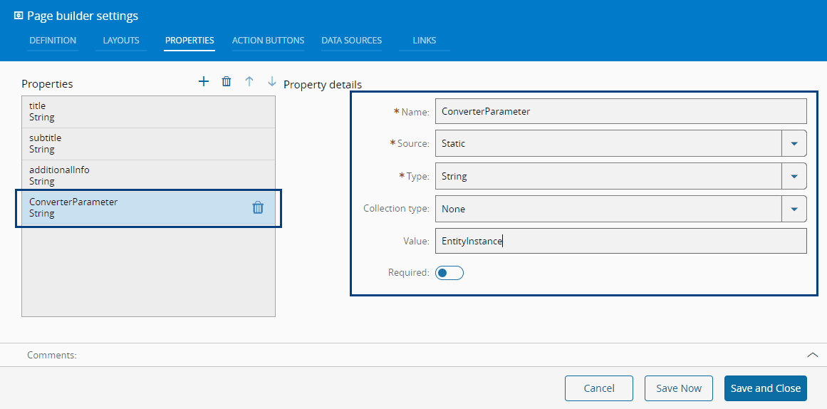 Defining a converter
