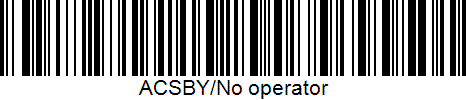 example of the barcode used in the track-out material wizard