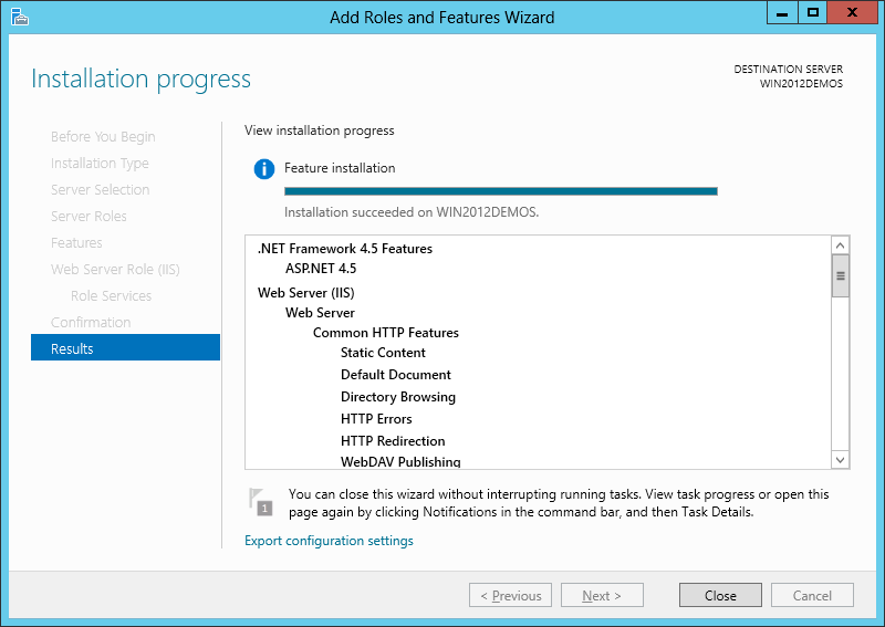 IIS - Add Results