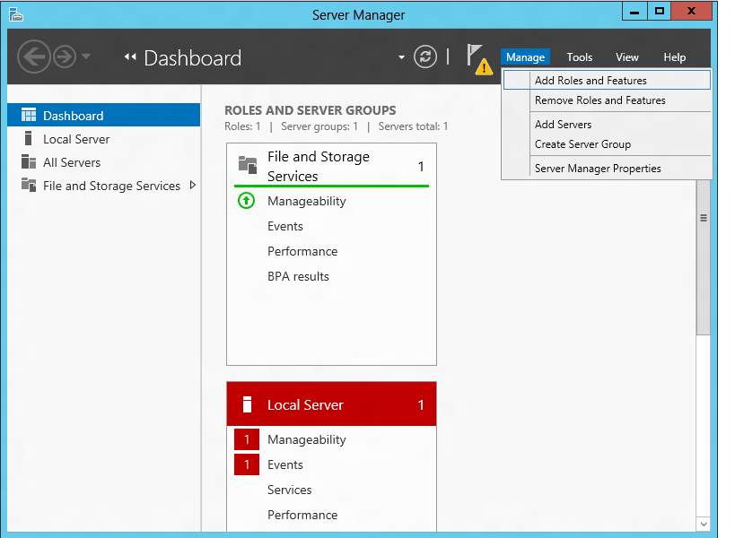 IIS - Add Role Features