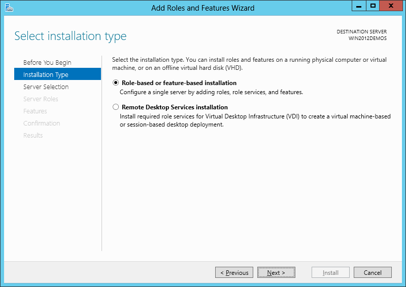 IIS - Role Feature Based