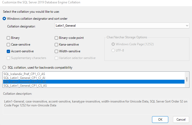 SQL Server Installation - Customization
