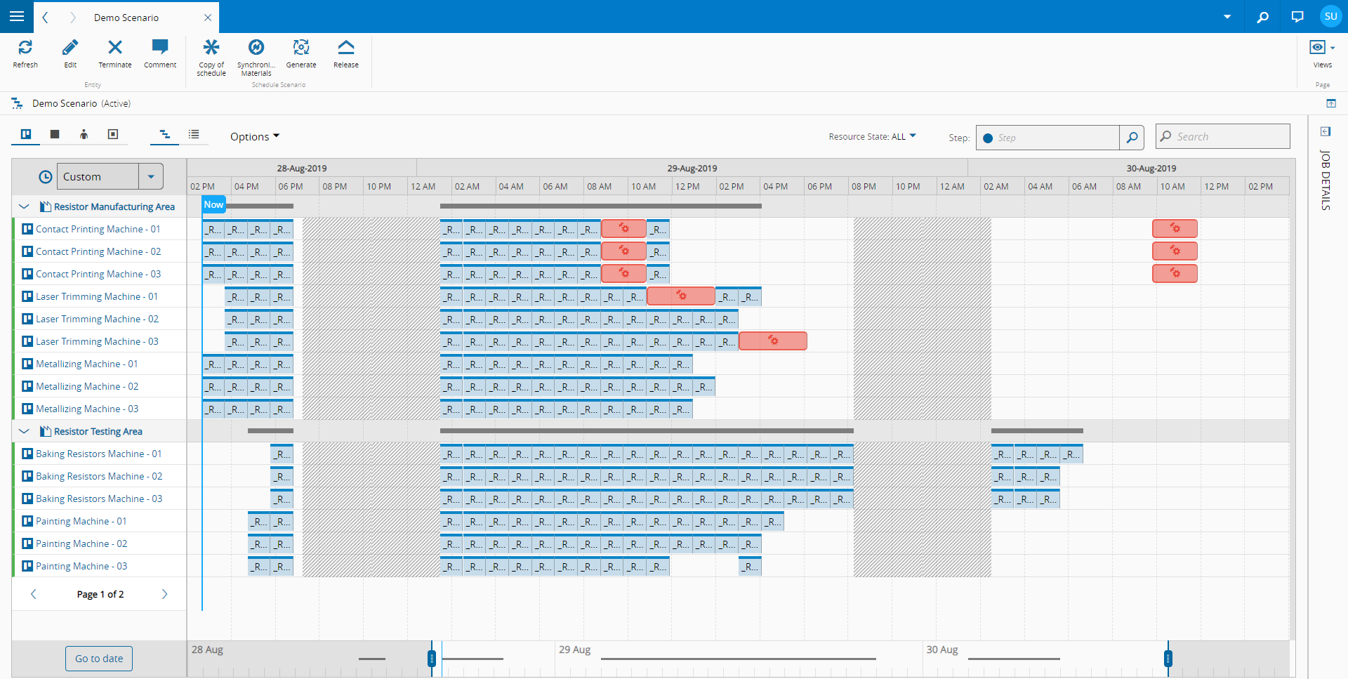 Corrective and Preventive Maintenance Activities in Scheduling