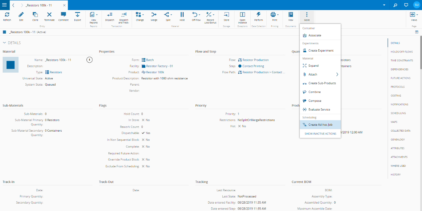 Create Ad-Hoc Job - Step 1