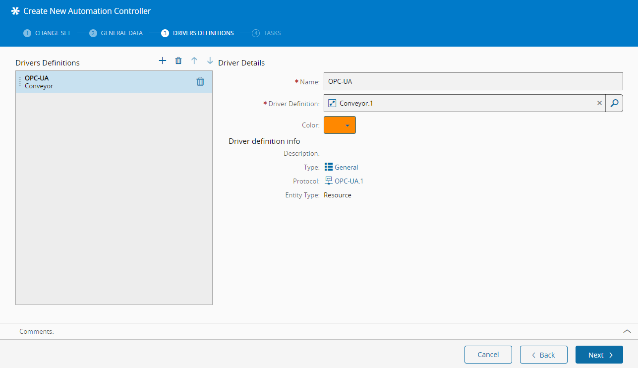 Automation Controller - Driver Definition