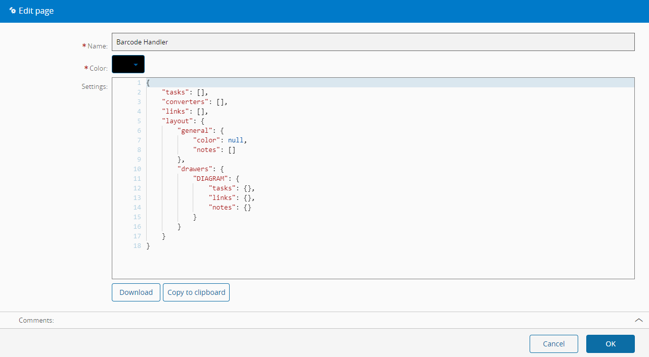 Automation Controller - New Barcode Handler page
