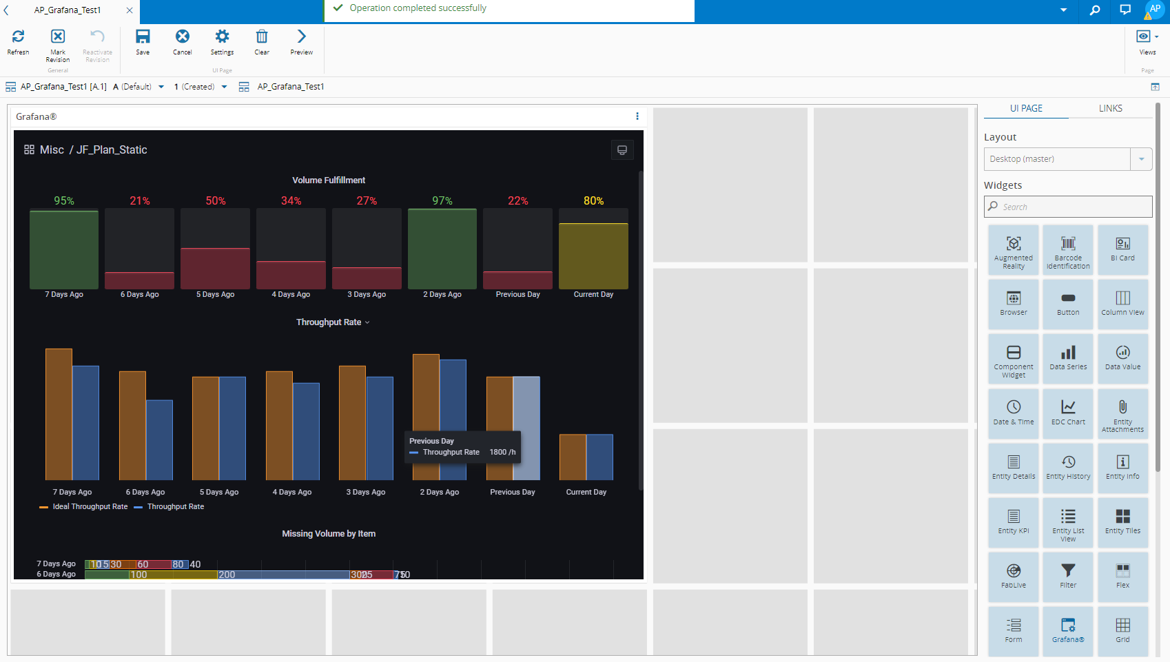 Grafana Dark No Controls
