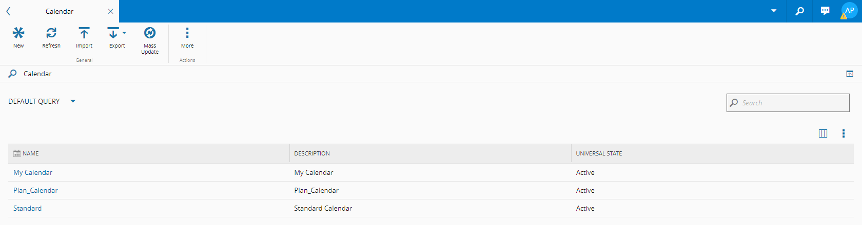 Select Calendar