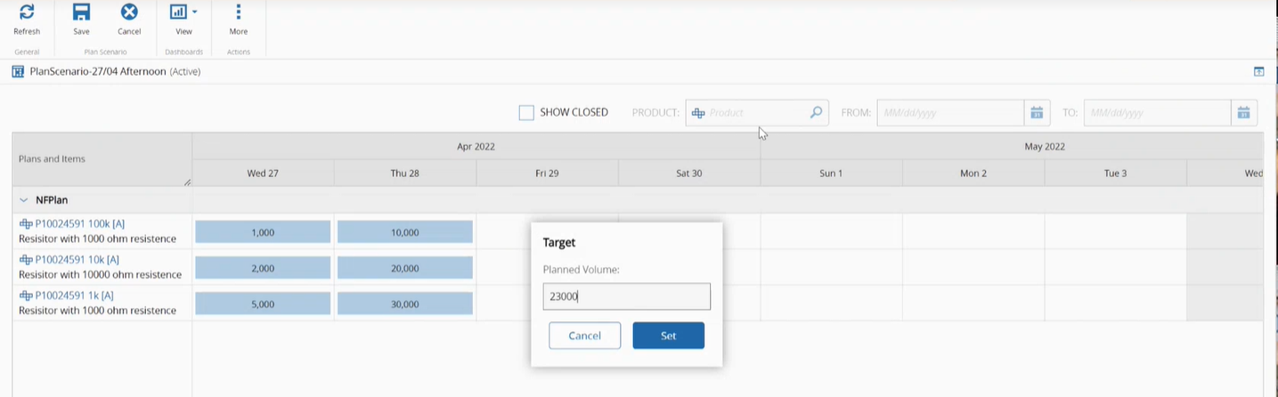 Edit Targets