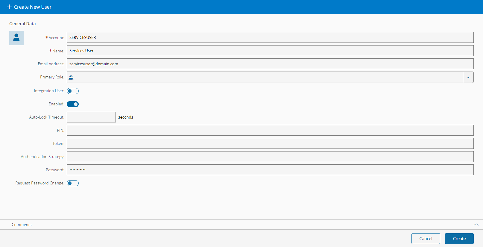 Create the Trainer User