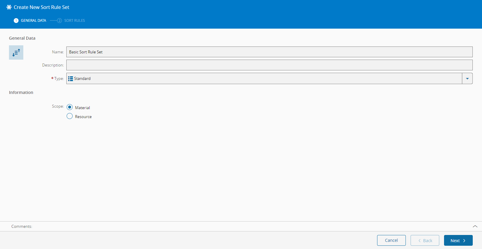 create_sort_rule_set_step_one