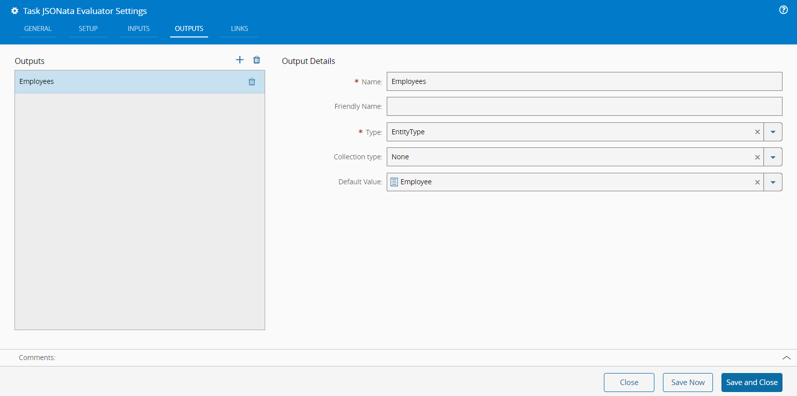 JSONata Evaluator Task Output