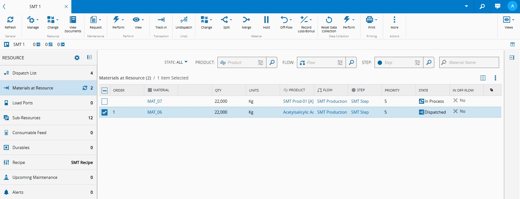 Sub-Material track-in for the Resource view