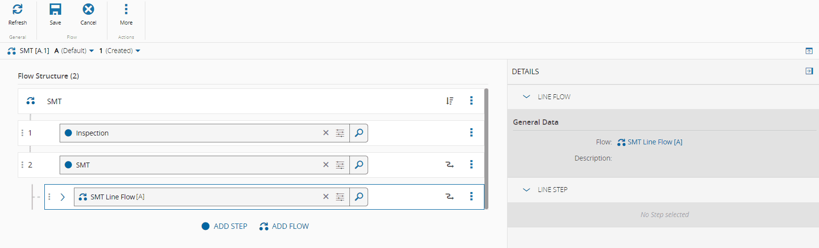 Line Flow creation