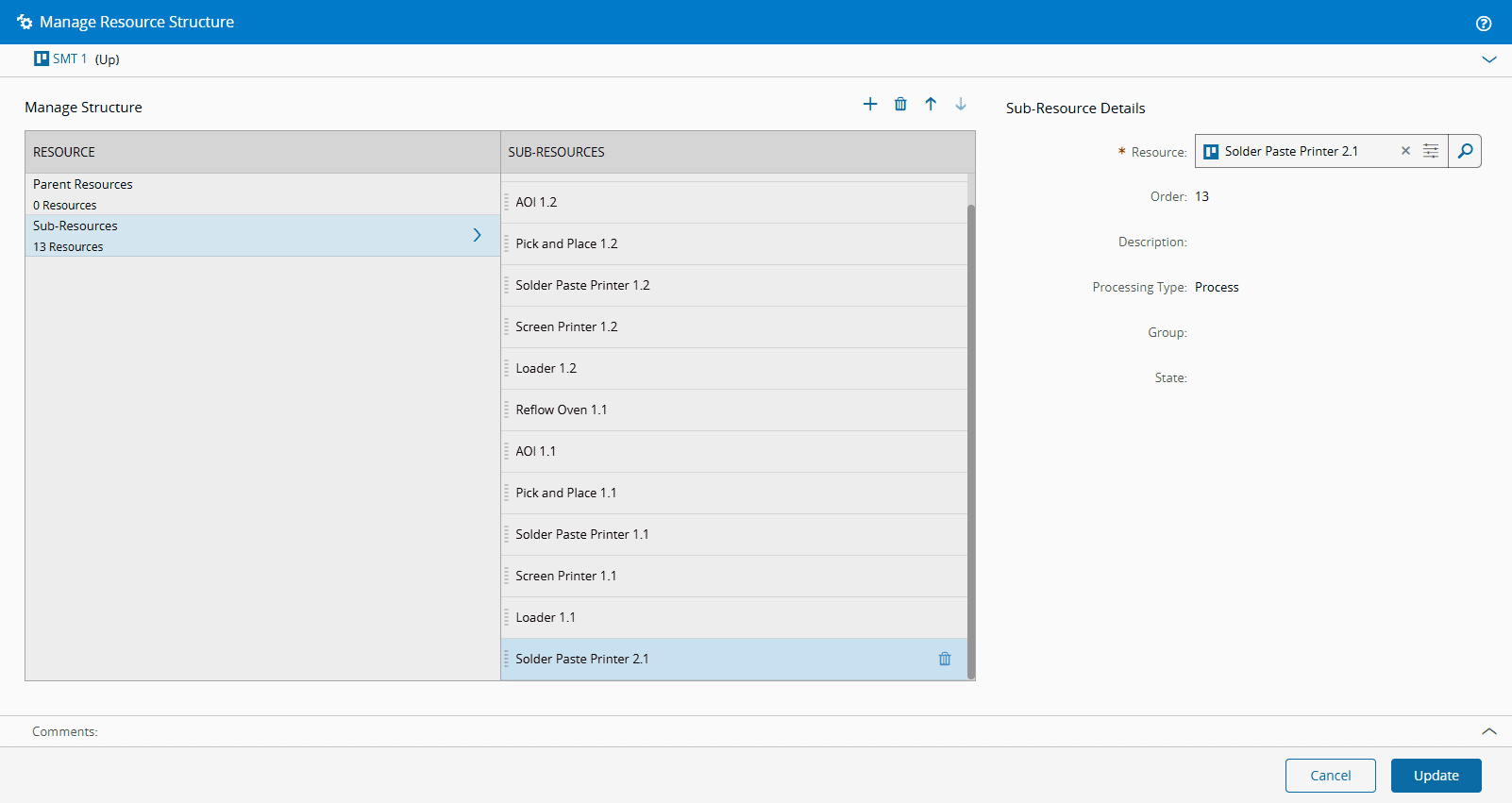 Manage Resource Structure
