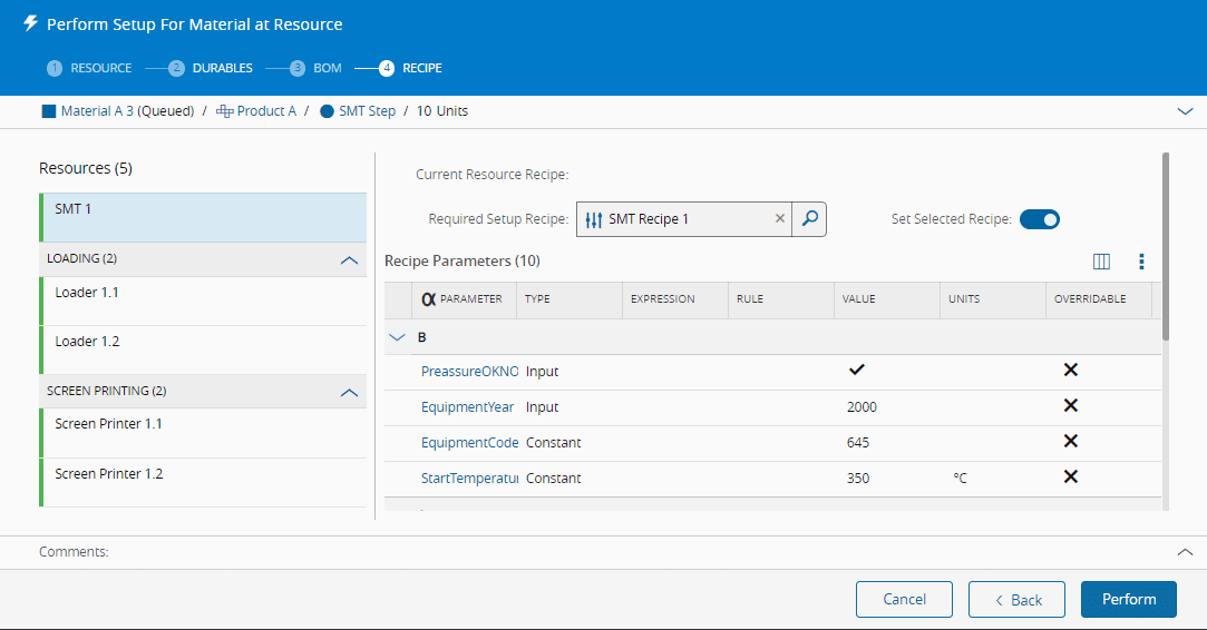 Perform Setup wizard