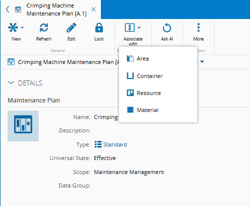 Maintenance Plan Instance - Critical Manufacturing Documentation Portal