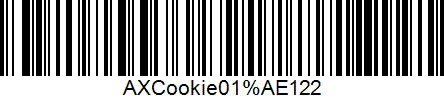 example of the barcode used in the store material wizard