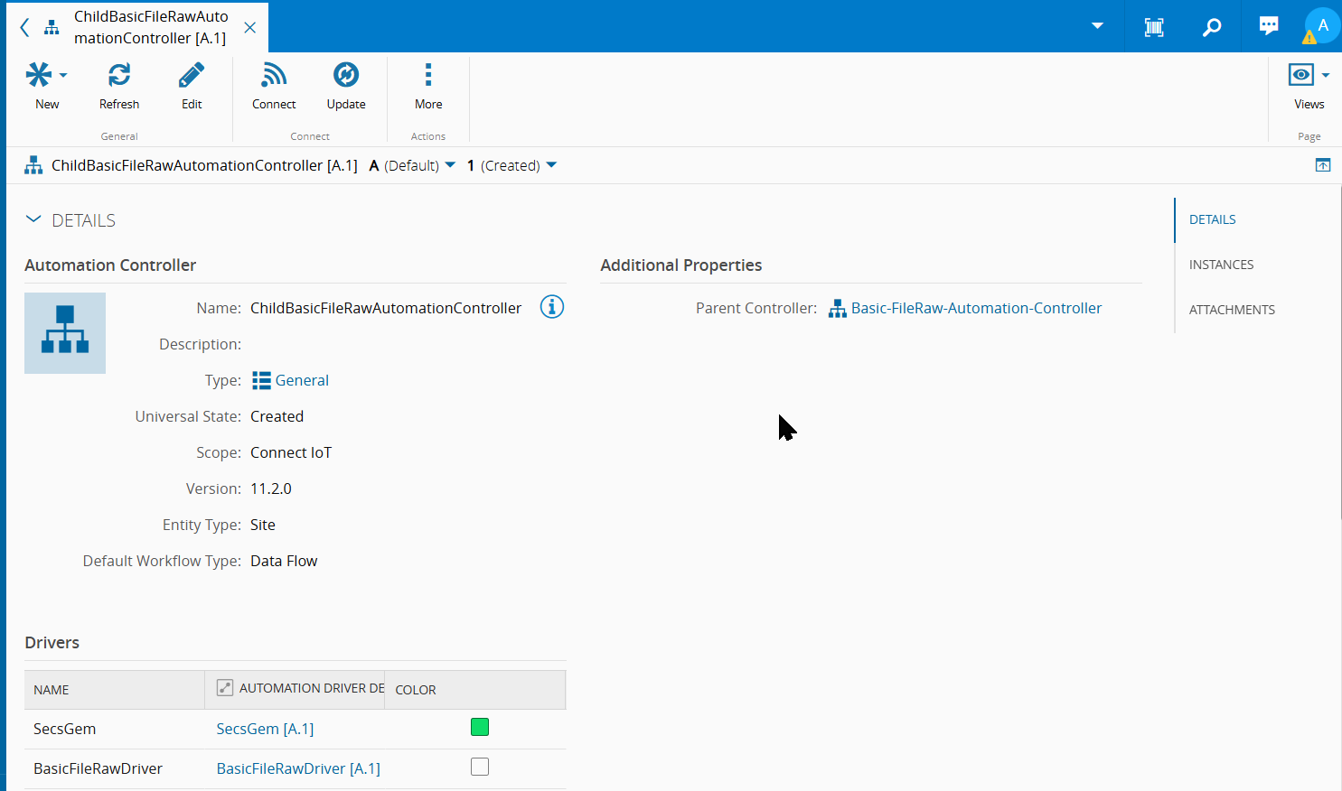 Export: Controller Details Page