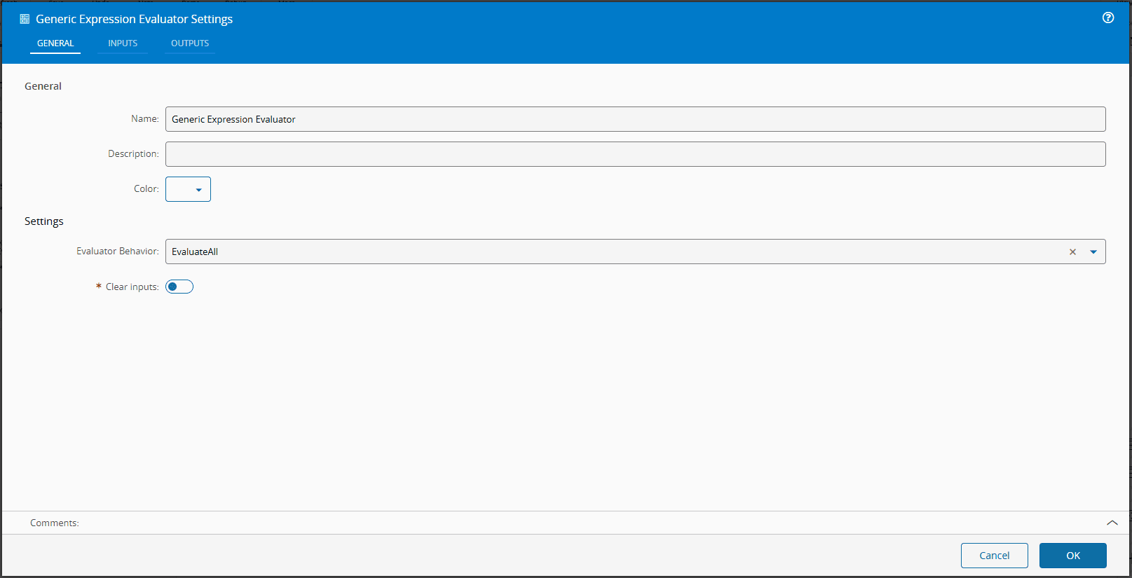 Generic Expression Evaluator - Critical Manufacturing Documentation Portal