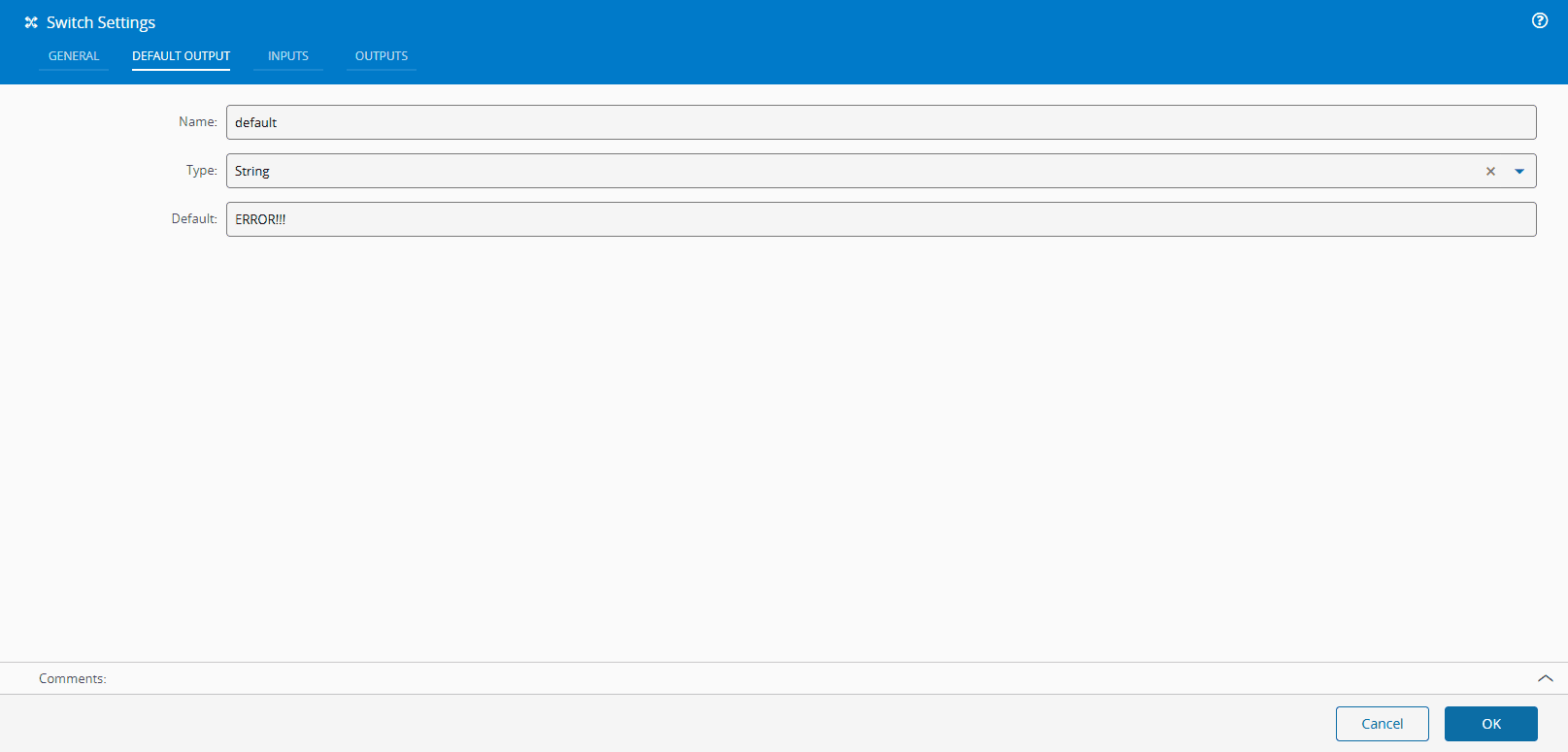 Switch - Critical Manufacturing Documentation Portal