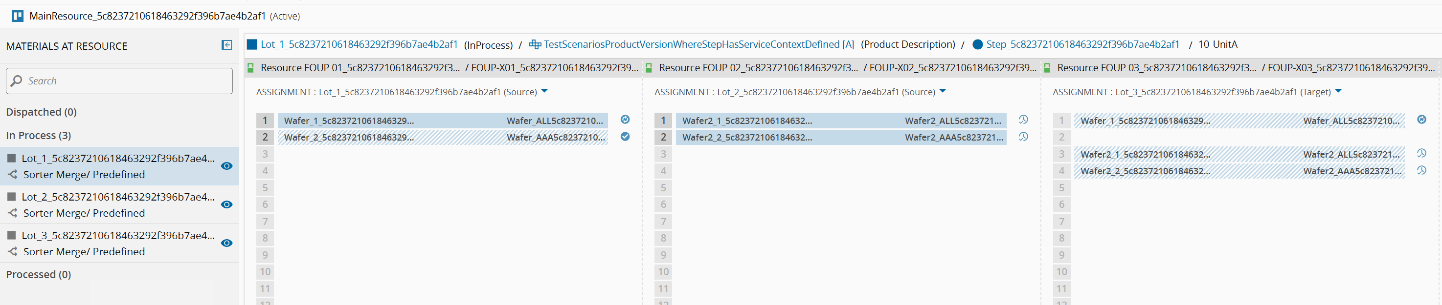 Sorter View Movements