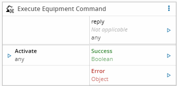 Execute Equipment Command task parameters