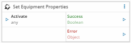 Set Equipment Properties task parameters