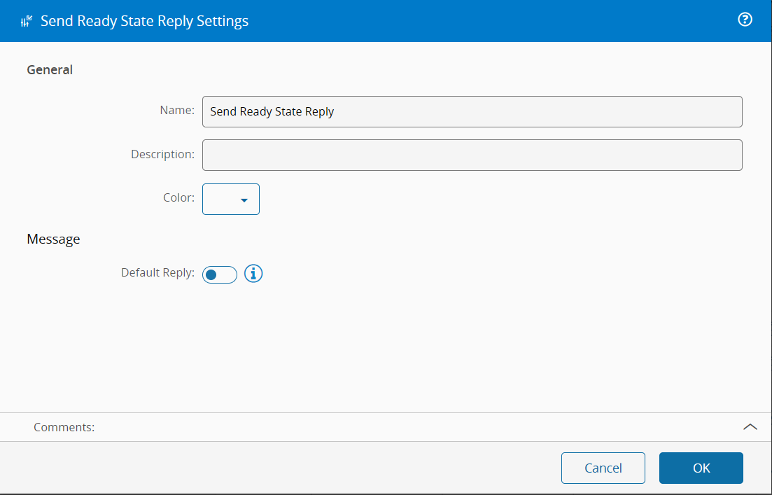 Send Ready State Reply - Critical Manufacturing Documentation Portal