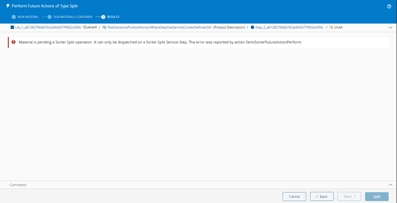 Blocked Manual FA Execution