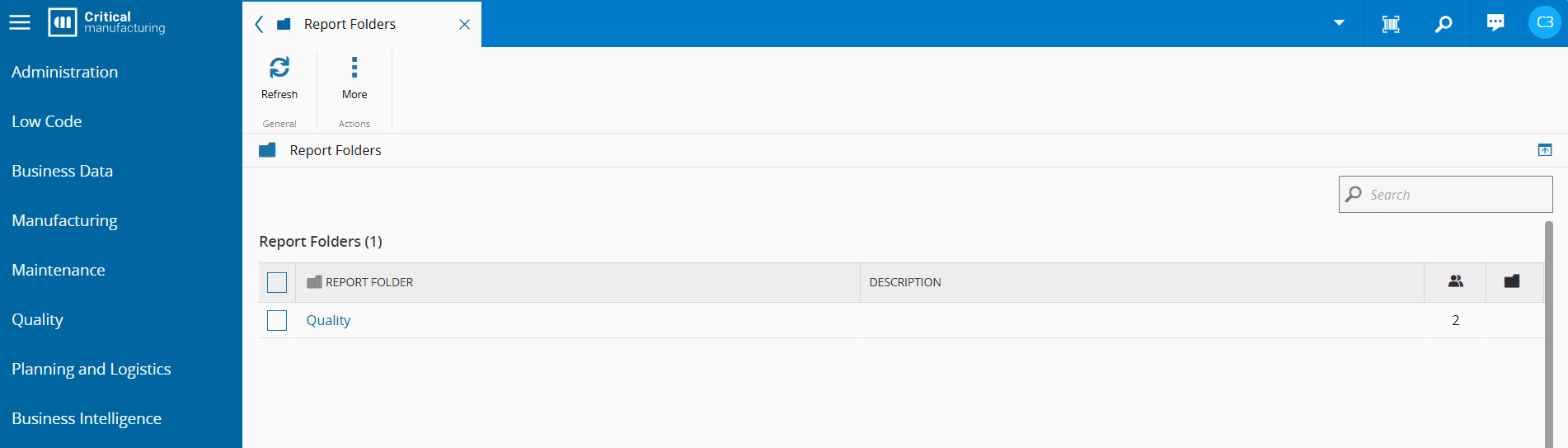 Report Folders Roles