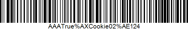 example of the barcode used in the store material wizard