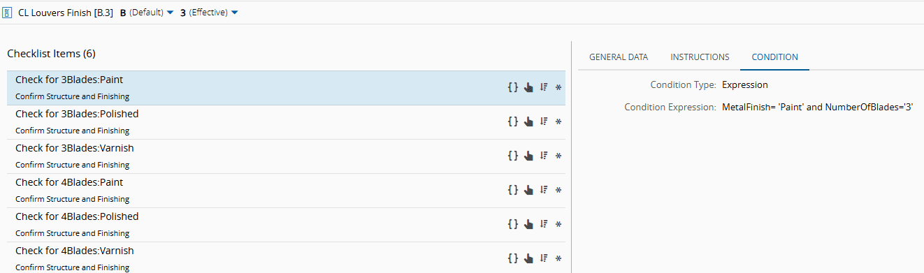 Screenshot showing a checklist with six items, illustrating the finishing step of a project.