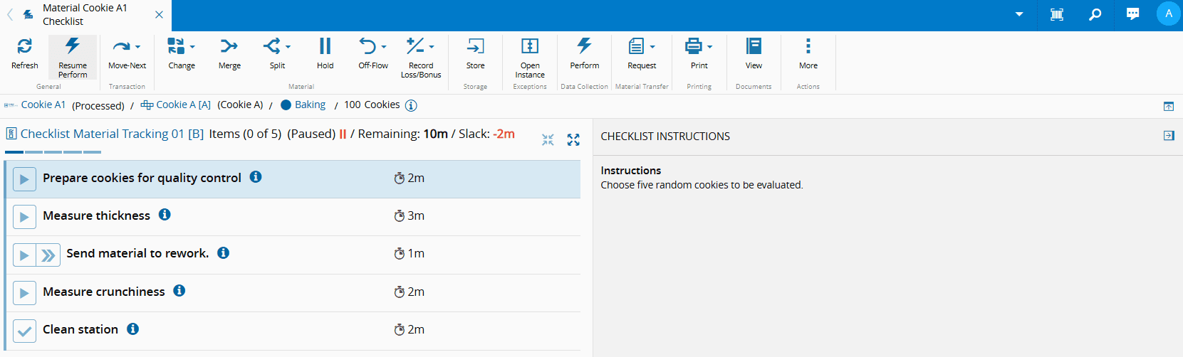 Resume Checklist Item