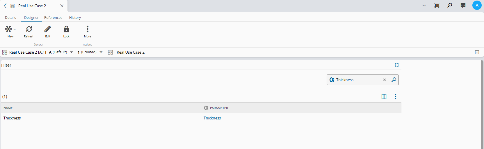 Screenshot showing a filtered search results page with applied parameters.