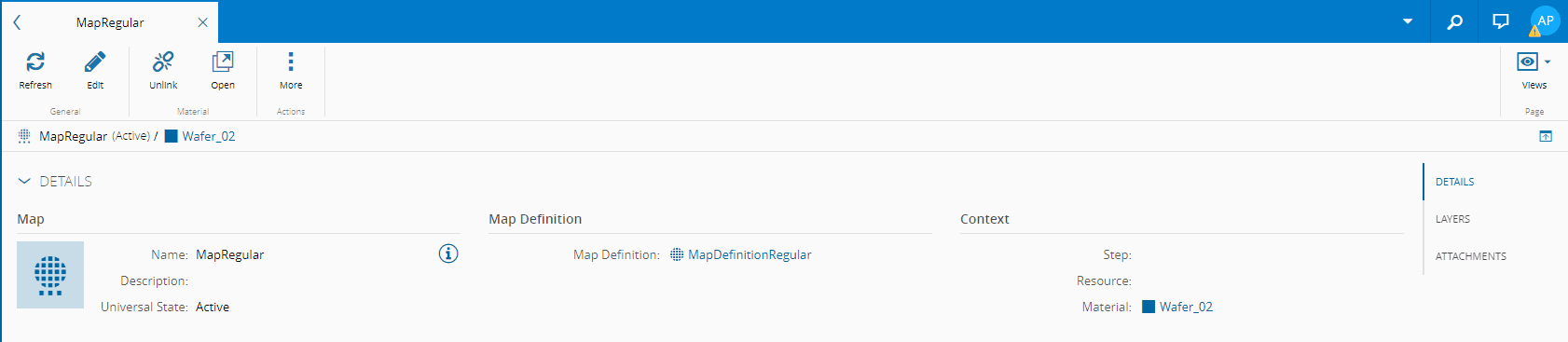 Map Link To Material Details