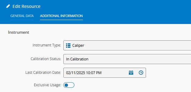 Screenshot showing Caliper-002 changed to In Calibration.