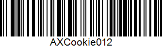 example of the barcode used in the retrieve material wizard