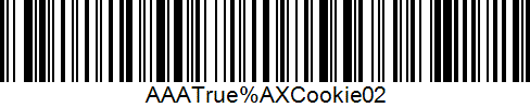 example of the barcode used in the retrieve material wizard