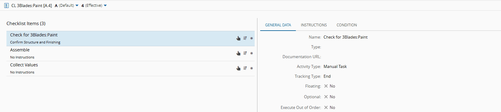 Screenshot showing a checklist for assembly with items labeled "BCL 3B leges", "Portia", "# Seas", and "+ 4 Pew".