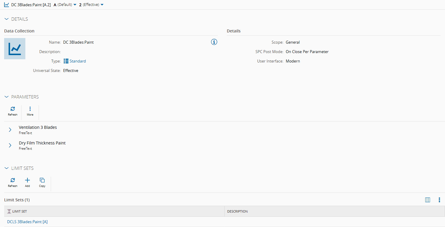 Screenshot showing a data collection interface with multiple fields and settings.