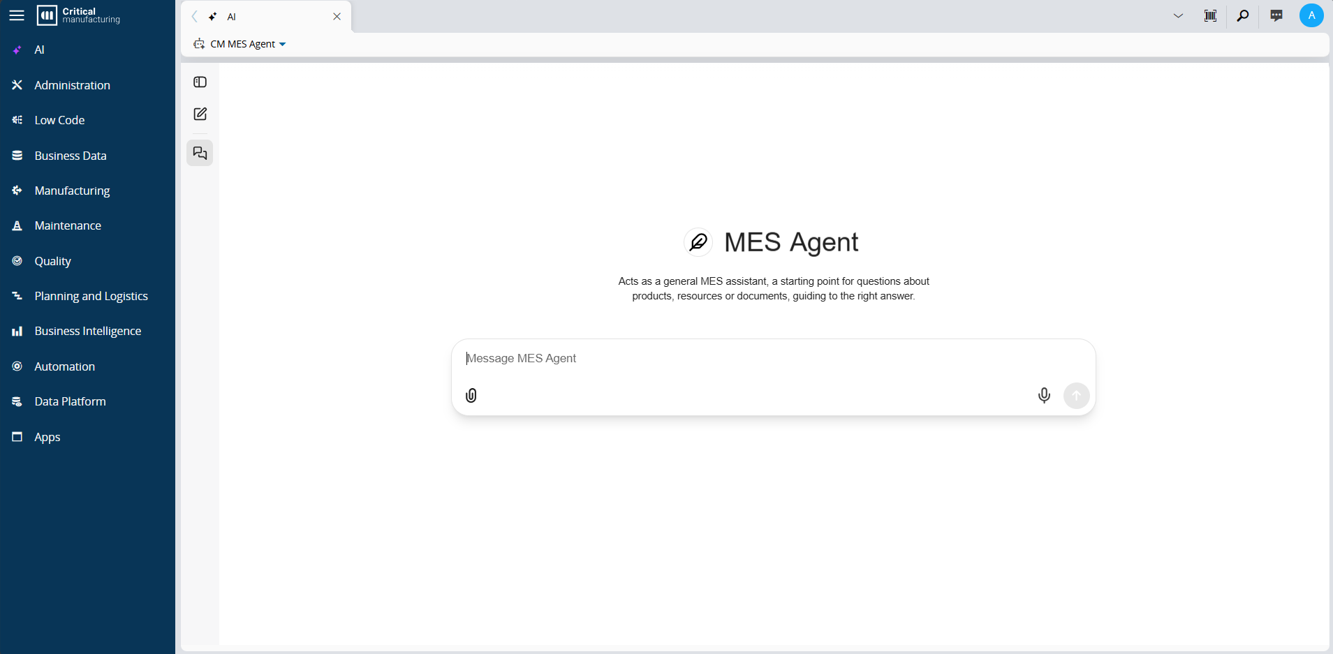 Main Navigation Menu AI Access
